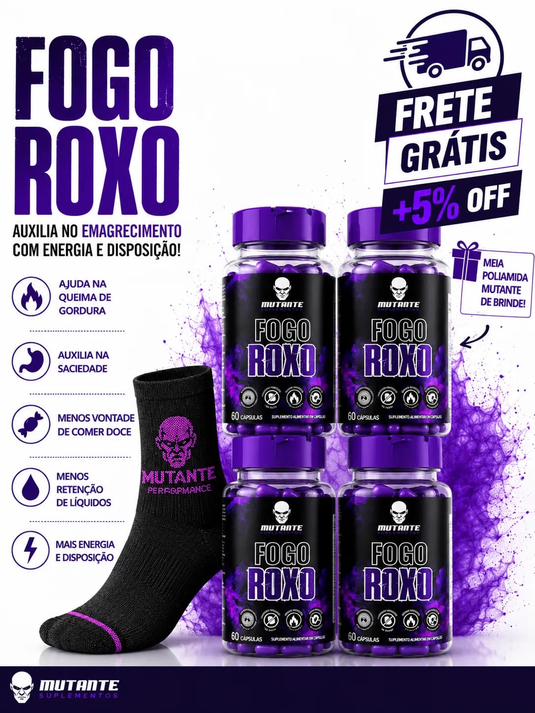 Fogo Roxo — 4 unidades