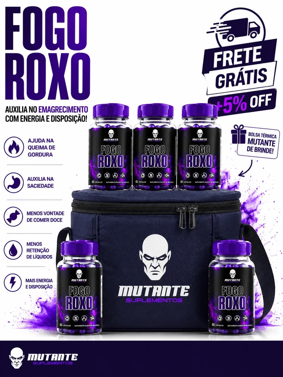 Fogo Roxo — 5 unidades